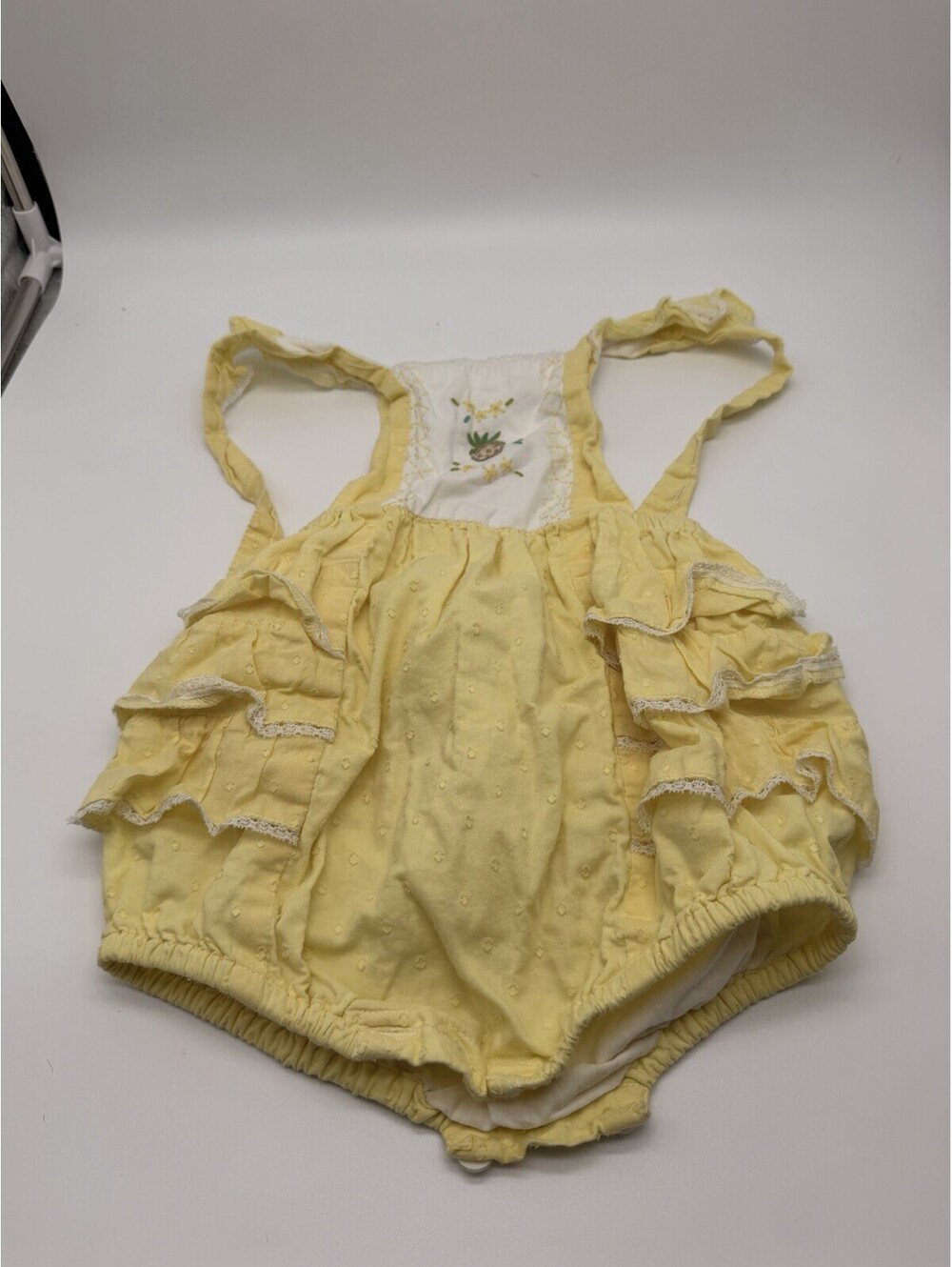 Well Dressed Wolf Dress 24m With Diaper Cover Yellow Pineapple Coconut